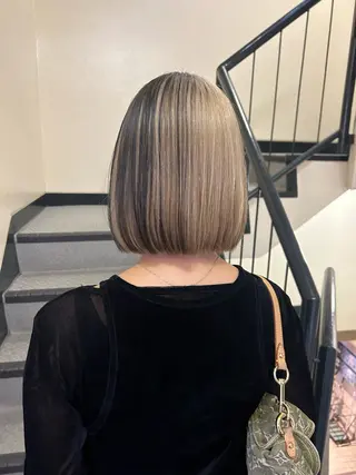 ショート カラー ☕️結【suii.】 ボブ/ヘアセット☕️のヘアスタイル