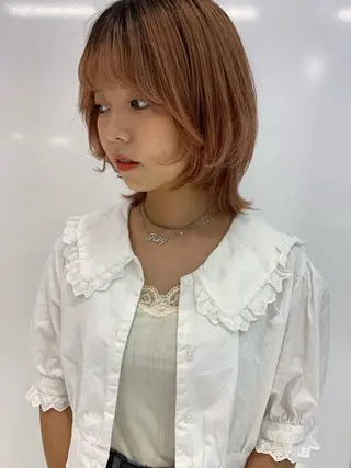 ミディアム カラー share salon JAM 吉祥寺所属・レイヤー/ブリーチ HIKARU ♡のヘアスタイル