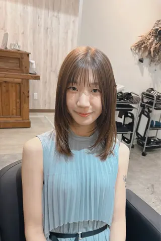 ロング 竹村 恵功代のヘアスタイル