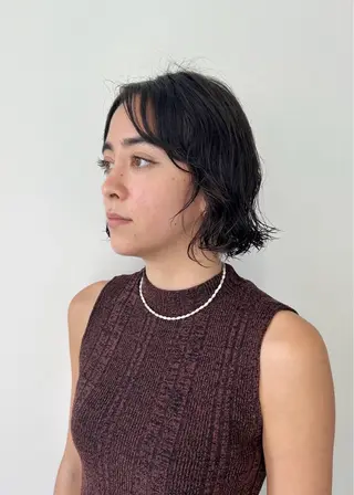 ミディアム パーマ ENIF ツキのヘアスタイル