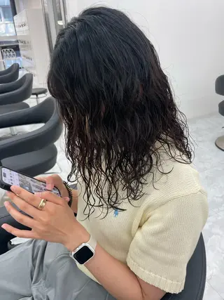パーマ Mayu/ブリーチ/ 抜け感hairのヘアスタイル