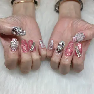 ロング HANA うるののネイルデザイン