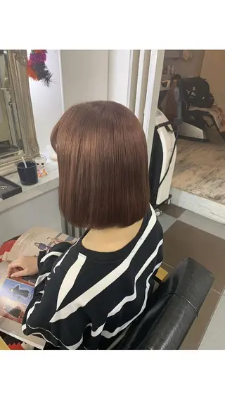 ショート カラー 🌈プルエクステ& ハイトーン🌈関飛鳥のヘアスタイル