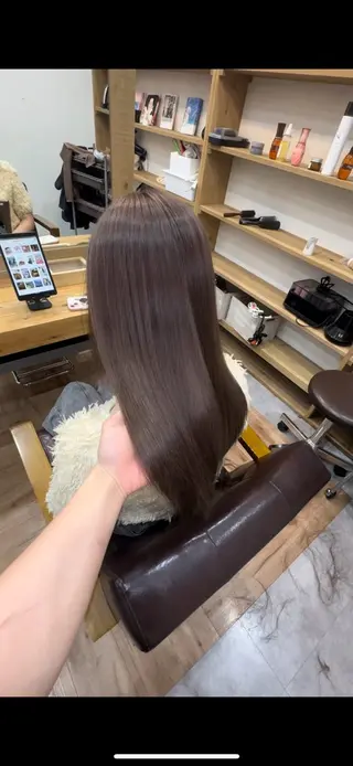 セミロング カラー ROIS渋谷【ロイス】所属・高橋大樹/グレージュ /ベージュ/美髪のヘアスタイル