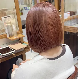 ロング カラー パーマ ヘアアレンジ シャドウパーマ 石見のヘアスタイル