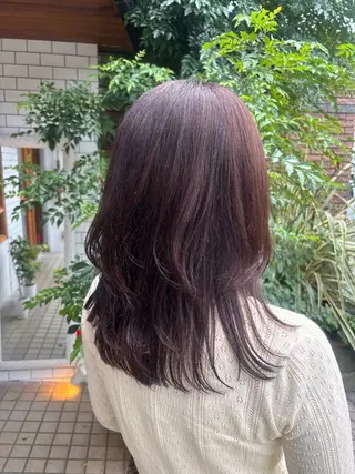 ロング カラー 赤石るな ／アリッサム北習志野のヘアスタイル