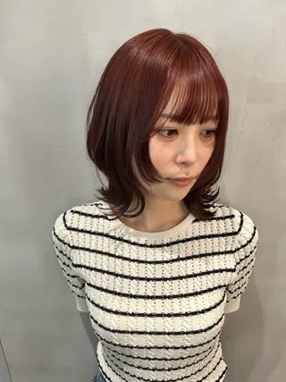 ミディアム 透明感カラー &ハイトーンカラーのヘアスタイル