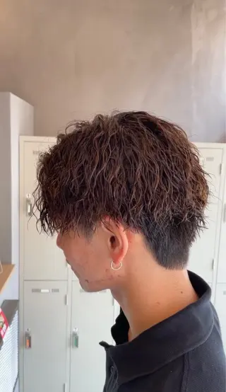 ショート パーマ メンズ ANGELICA💎 ショウゴのヘアスタイル