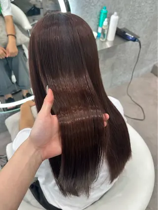 ミディアム ブリーチなし髪質改善 🎀GLROW のんのヘアスタイル
