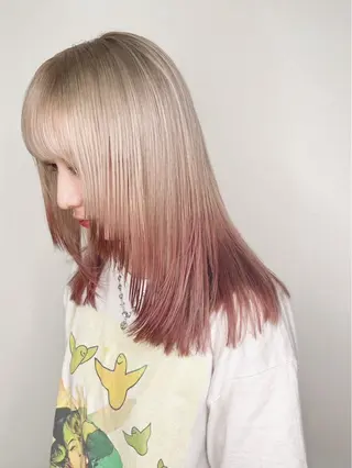 セミロング UNSOME Lille所属・🪐 ruu🪐のヘアスタイル