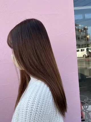 ロング カラー 個性派/ハイトーン ✨✨　稲吉菜々美のヘアスタイル