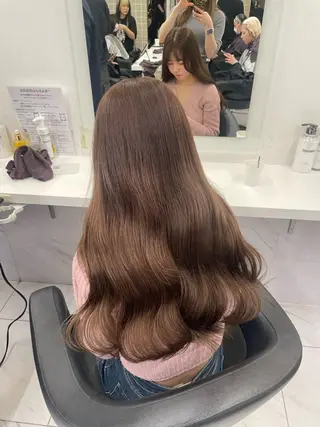 ロング カラー 🎀暖色/ラベンダー /paru🤍のヘアスタイル