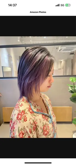 ミディアム カラー ✨艶髪職人艶カラー✨ 中本輝人のヘアスタイル