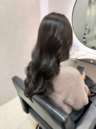 セミロング レイヤーカット 韓国🇰🇷EMIのヘアスタイル