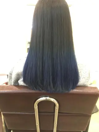 ミディアム セミロング ロング カラー 佐々木 政徳のヘアスタイル
