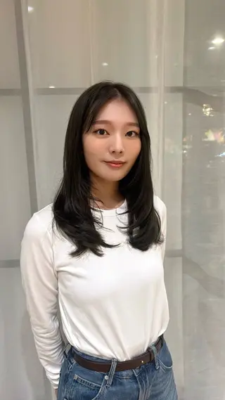 セミロング 梅田美容室/カット /Maoのヘアスタイル