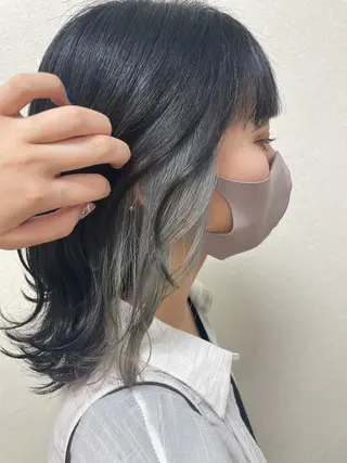 セミロング カラー 2do☁️ ワタナベ　アヤのヘアスタイル