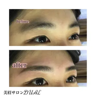 ショート ミディアム セミロング ロング カラー パーマ ヘアアレンジ ネイル マツエク・マツパ 眉毛サロン DUAL 恵比寿の眉毛・アイブロウイメージ