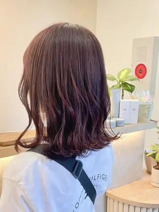 セミロング カラー Saki サキのヘアスタイル