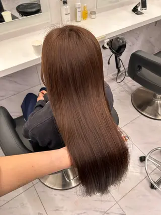 ロング カラー 🤍レイヤーカット/ ベージュヘア🤍のヘアスタイル