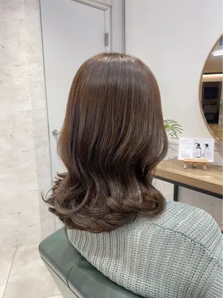 ミディアム カラー 艶髪カラー/レイヤー 🐣kokoro🌸のヘアスタイル