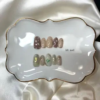 ミディアム pllia beautyのネイルデザイン