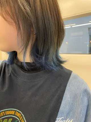 ミディアム カラー 大山 真衣のヘアスタイル