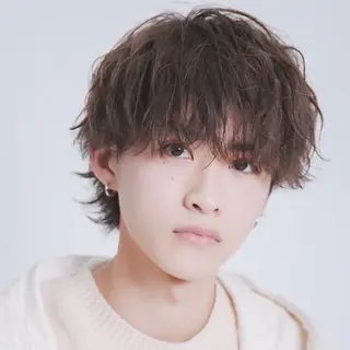 ミディアム カラー パーマ メンズ シースルーマッシュ/ メンズ/KYOHEIのヘアスタイル