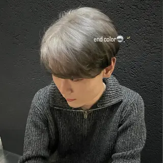 ショート カラー メンズ レイヤーカット/ハイ トーンカラー/きらのヘアスタイル