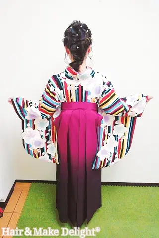 ヘアアレンジ ミディアム Hair&Make  Delight*のヘアスタイル