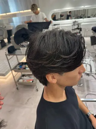 パーマ メンズ ブリーチ/パーマ特化 片平和寿のヘアスタイル