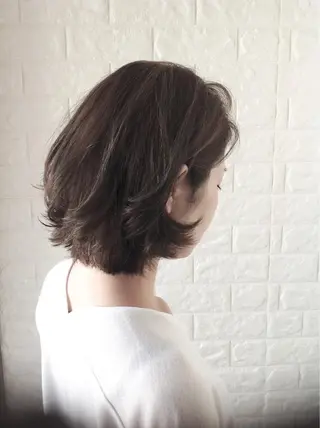 ミディアム カラー エイジングケア特化 美容師✂️山崎竜二のヘアスタイル