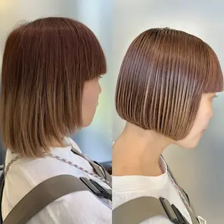 ショート SALOWIN心斎橋Suite店所属・ブリーチ毛にもできる 縮毛矯正|鷹司郎のヘアスタイル