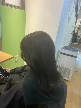 セミロング カラー ヘアアレンジ メンズ特化 エシカル　松原大将のヘアスタイル