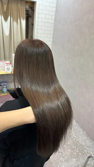 ロング カラー ケアブリーチ 韓国レイヤーKYONのヘアスタイル