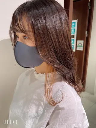 ミディアム カラー 海外レイヤー鯉渕 【海外風メンズも◎】のヘアスタイル