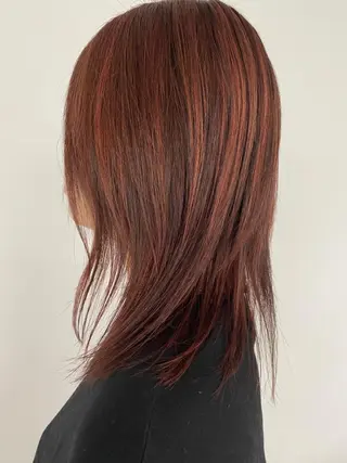 セミロング カラー steed tokyo所属・KOOKI スティードトーキョーのヘアスタイル