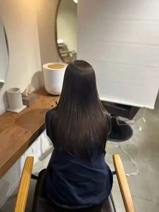 ロング 塩川ももこ/ 縮毛矯正/ヘアセットのヘアスタイル