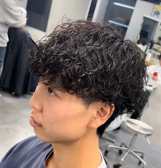 ショート パーマ メンズ 松下 友希 【fifth】のヘアスタイル