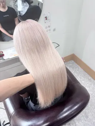 ロング カラー ブリーチ特化/透明感 カラー森山陽向のヘアスタイル