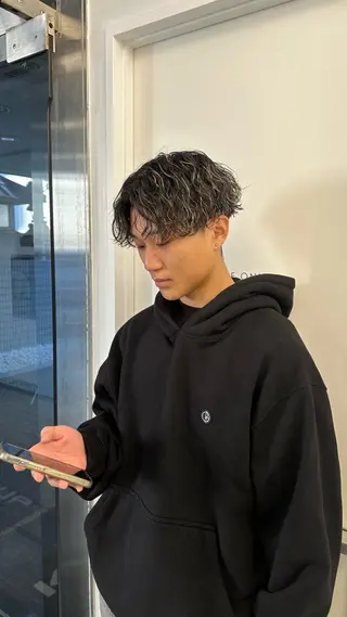 ショート パーマ メンズ パーマ職人 渡邊　優雅のヘアスタイル