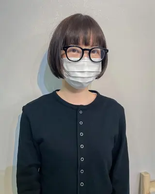 ショート カラー パーマ* 顔まわり似合わせのヘアスタイル