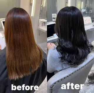 セミロング RIYA❤︎ Aujuaソムリエのヘアスタイル