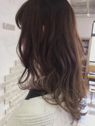 セミロング カラー ヘアアレンジ ハットリ /北習志野のヘアスタイル