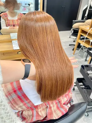 セミロング カラーモデル募集 ✨🤍モモハ🤍✨のヘアスタイル
