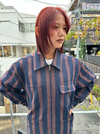 ミディアム ボブ/似合わせカット /ニュアンスカラーのヘアスタイル