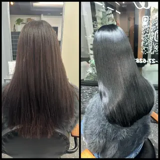 ロング カラー パーマ 髪質改善⭐️縮毛矯正 吉祥寺⭐️Rinaのヘアスタイル