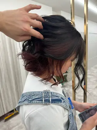 ショート レイヤーカット 海老原寛大のヘアスタイル