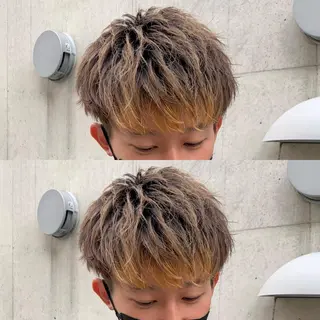 ショート ヘアアレンジ メンズ メンズパーマの達人 🌟川内絵人のヘアスタイル