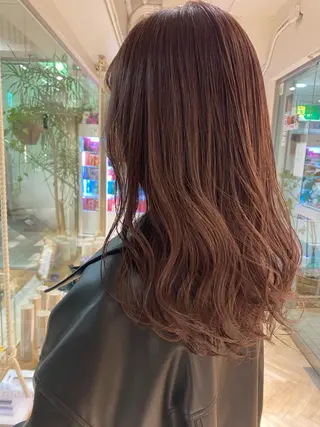 ロング 🍋暖色カラーヘアア レンジniina🍋のヘアスタイル